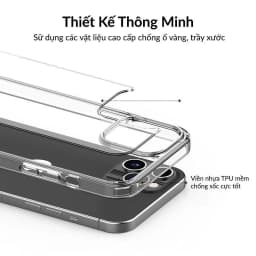 Thumbnail Ốp Lưng Likgus Trong Suốt Viền TPU Chống Sốc Lưng Nhựa PC Cứng Chống Ố Vàng Cho IP 11-12-13-14-15-Pro-Plus-Promax 2