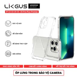 Thumbnail Ốp Lưng Trong có Màng Bảo Vệ Camera Chính Hãng LIKGUS Dùng Cho IP 11-16 – Bảo Vệ Toàn Diện 1