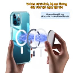 Thumbnail Ốp lưng từ tính trong suốt iphone KOLEAD P12 chống sốc sạc không dây 14 13 12 11 x xs xsm 8 7 6 Pro Max plus Case 2