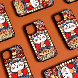Thumbnail Ốp lưng Unique Case dành cho điện thoại iPhone Tết Collection Mèo Thần Tài TET037 3