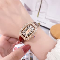 Thumbnail OPK Đồng hồ nữ Chống nước Hình chữ nhật Cổ điển Dây da Quartz 8616 2
