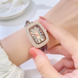 Thumbnail OPK Đồng hồ nữ Chống nước Hình chữ nhật Cổ điển Dây da Quartz 8616 3