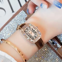 Thumbnail OPK Đồng hồ nữ Chống nước Hình chữ nhật Cổ điển Dây da Quartz 8616 4