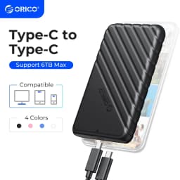 Thumbnail Orico 2.5 HDD SSD Vỏ USB3.0 Vỏ lưu trữ ngoài SATA 5Gbps Hỗ trợ ổ cứng UASP (25PW1C) 1
