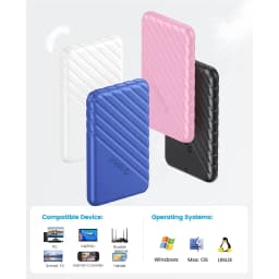 Thumbnail Orico 2.5 HDD SSD Vỏ USB3.0 Vỏ lưu trữ ngoài SATA 5Gbps Hỗ trợ ổ cứng UASP (25PW1C) 2