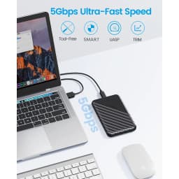 Thumbnail Orico 2.5 HDD SSD Vỏ USB3.0 Vỏ lưu trữ ngoài SATA 5Gbps Hỗ trợ ổ cứng UASP (25PW1C) 4