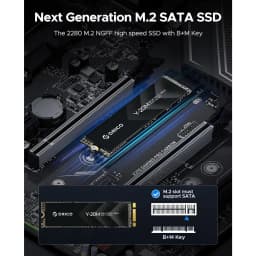 Thumbnail Orico M.2 SATA SSD 128GB 256GB 512GB M.2 2280 SATA III SSD 6Gbps Tốc độ đọc lên tới 500MB / s ORICO-Y20M 2
