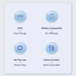 Thumbnail Orico PD 29W USB C Sang Lightning PD Cáp Sạc Nhanh Đồng Bộ Truyền Dữ Liệu USB C Loại C TypeC iPhone 14 Apple 2