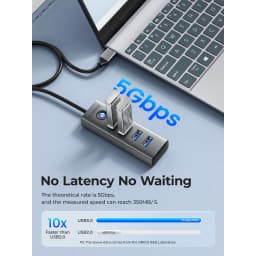 Thumbnail Orico USB 3.0 Hub 4 Cổng Cắm Và Chạy Ổ Cắm Mini Bộ Chia USB 5Gbps Hub USB Tốc Độ Cao (PDD4U) 2
