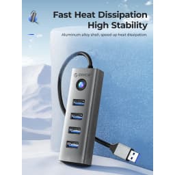 Thumbnail Orico USB 3.0 Hub 4 Cổng Cắm Và Chạy Ổ Cắm Mini Bộ Chia USB 5Gbps Hub USB Tốc Độ Cao (PDD4U) 3