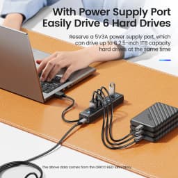 Thumbnail Orico USB 3.0 HUBs Bộ chia HUB đa tốc độ cao 7 cổng Thiết bị sạc máy tính mở rộng (PW7U) 4