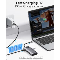 Thumbnail Orico USB C HUB Dock Station 4K Type C HDMI RJ45 USB 3.0 Adapter Cho MacBook Pro Air iPad M1 (PW11) 4