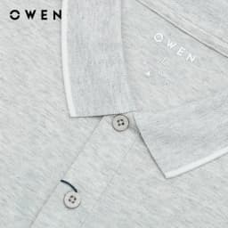 Thumbnail OWEN - Áo polo ngắn tay Body Fit APV231387 màu Ghi chất liệu CVC Spandex 1