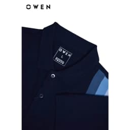 Thumbnail OWEN - Áo polo ngắn tay Body Fit APV233208 màu Navy xanh đậm chất liệu CVC Spandex 1