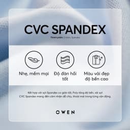 Thumbnail OWEN - Áo polo ngắn tay Body Fit APV231387 màu Ghi chất liệu CVC Spandex 4