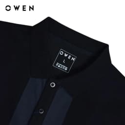 Thumbnail OWEN - Áo polo ngắn tay Bodyfit APV253631 màu Đen chất liệu Cotton-Poly-Spandex 1