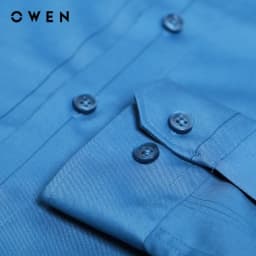 Thumbnail OWEN - Áo sơ mi dài tay Regular Fit AR230356D màu Xanh chất liệu Bamboo 2
