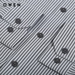 Thumbnail OWEN - Áo sơ mi dài tay Regular Fit AR230213DT màu Ghi chất liệu Cafe T-Cool 3