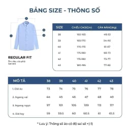 Thumbnail OWEN - Áo sơ mi dài tay Regular Fit AR230356D màu Xanh chất liệu Bamboo 4