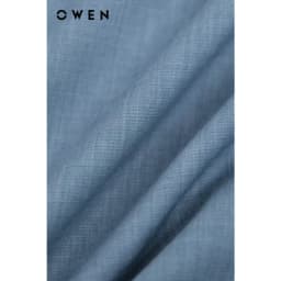 Thumbnail OWEN - Áo sơ mi dài tay Regular Fit AR250088DT màu Xanh đậm chất liệu Polyester-Viscose-Spandex 3