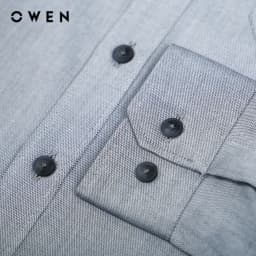 Thumbnail OWEN - Áo sơ mi dài tay Regular Fit AR230218DT màu Ghi chất liệu Bamboo 2