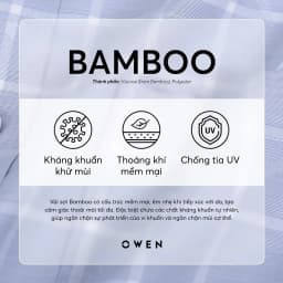 Thumbnail OWEN - Áo sơ mi dài tay Regular Fit AR230218DT màu Ghi chất liệu Bamboo 4
