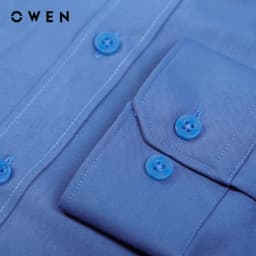 Thumbnail OWEN - Áo sơ mi dài tay Regular Fit AR230359DT màu Xanh chất liệu Bamboo 1