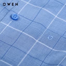 Thumbnail OWEN - Áo sơ mi dài tay Regular Fit AR230206DT màu Xanh chất liệu Bamboo 4