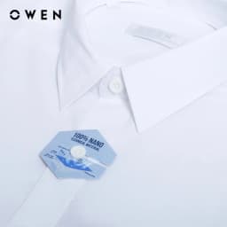 Thumbnail OWEN - Áo sơ mi ngắn tay Body Fit AB240303NT màu Trắng chất liệu Polyester Nano 2