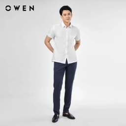Thumbnail OWEN - Áo sơ mi ngắn tay Body Fit AB240319NT màu Trắng chất liệu Polyester -Spandex 2