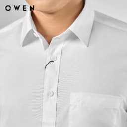 Thumbnail OWEN - Áo sơ mi ngắn tay Body Fit AB240319NT màu Trắng chất liệu Polyester -Spandex 4