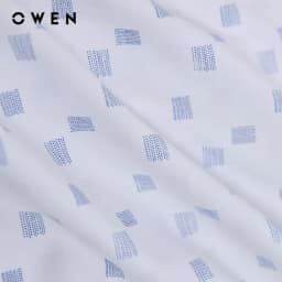 Thumbnail OWEN - Áo sơ mi ngắn tay Body Fit AB250035NT màu Trắng chất liệu Viscose-Polyester-Spandex 1