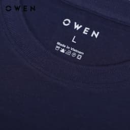 Thumbnail OWEN - Áo thun nam Tshirt Body Fit TSN232723 màu Navy chất liệu Cotton Modal 1