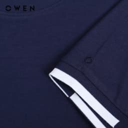 Thumbnail OWEN - Áo thun nam Tshirt Body Fit TSN232723 màu Navy chất liệu Cotton Modal 2