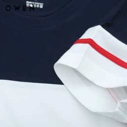Thumbnail OWEN - Áo Tshirt ngắn tay Body Fit TSN231456 màu Navy chất liệu CVC Spandex 2