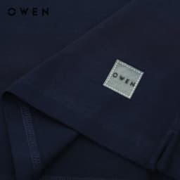 Thumbnail OWEN - Áo Tshirt ngắn tay Body Fit TSN231456 màu Navy chất liệu CVC Spandex 3