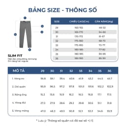Thumbnail OWEN - Quần jean Slim Fit QJS251244 màu Xanh chất liệu cotton-spandex 3