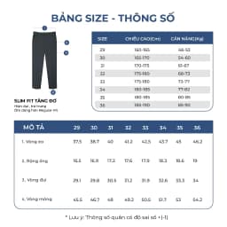 Thumbnail OWEN - Quần tây Slim Fit Tăng đơ QST242825 màu Xám đậm chất liệu Polyester Nano 4