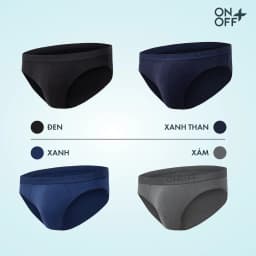 Thumbnail Pack tiện lợi 3 quần lót nam brief ONOFF cotton Mỹ thấm hút mồ hôi - 18UQ24A316 3