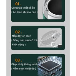 Thumbnail Padabanic 877 Máy nghiền hạt khô hạt ngũ cốc xay thịt xay các loại thực phẩm cực nhanh cực êm 4