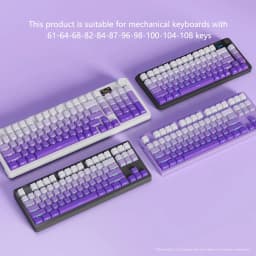 Thumbnail Pbt Keycap 136 Phím OEM Chiều Cao Khắc Bên Màu Gradient keycaps Cho Bàn Phím Cơ 1