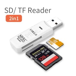 Thumbnail Pffee Đầu Đọc Thẻ Nhớ 2 Trong 1 Tốc Độ Cao USB3.0 5G 1