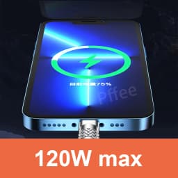 Thumbnail Pffee Dây Cáp Sạc Nhanh USB Loại C 3 Trong 1 6A 120W 2