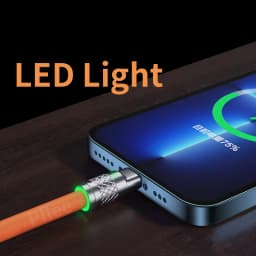 Thumbnail Pffee Dây Cáp Sạc Nhanh USB Loại C 3 Trong 1 6A 120W 4