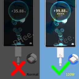 Thumbnail Pffee Dây Cáp Sạc Nhanh USB Type C 120W 6A Chuyên Dụng Cho Huawei Xiaomi 3