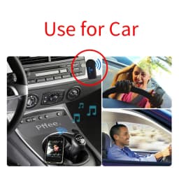 Thumbnail Pffee Thiết Bị Nhận Tín Hiệu Âm Thanh bluetooth Không Dây jack Cắm 3.5mm Cho Điện Thoại / Loa Xe Hơi 2