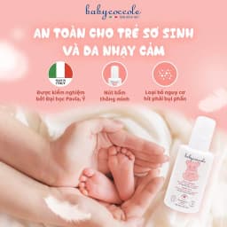 Thumbnail Phấn rôm Babycoccole 0M+ cho bé an toàn cho trẻ sơ sinh dạng nước chiết xuất tinh bột bắp 125ml 2