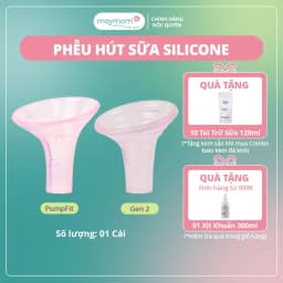 Thumbnail Phễu Hút Sữa Silicone PumpFit, Hứng Sữa Êm Ái, Tương Thích Máy Medela Spectra Avent, Thương Hiệu Mama's Choice (1 Cái) 1