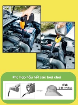 Thumbnail Phễu rót dầu nhớt, đổ xăng, nước làm mát, nhiên liệu cho ô tô - Phụ kiện ô tô Tâm Luân 2