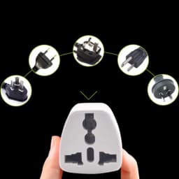 Thumbnail Phích cắm điện chuyển đổi HOKU từ 3 chân sang 2 chân an toàn chịu nhiệt độ cao, 220V PCD01 4